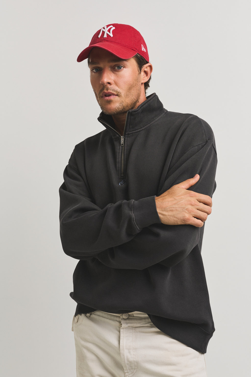 CALVIN ZIP SWEATER