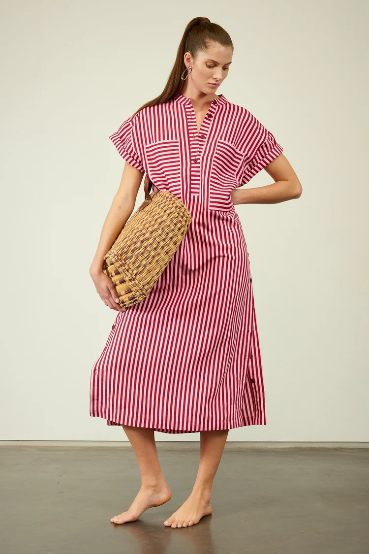 NINA DRESS STRIPED